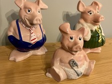 SET OF THREE NAT WEST CERAMIC