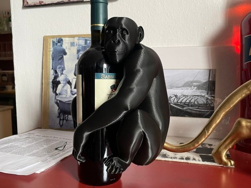 Funny monkey wine bottle - monkey,
