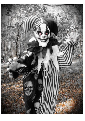 Halloween animated clown - animated,