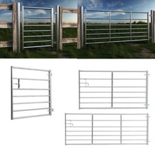 3ft-12ft Galvanised Metal Field Farm Gate Yard Gating Fencing Door With Latch UK