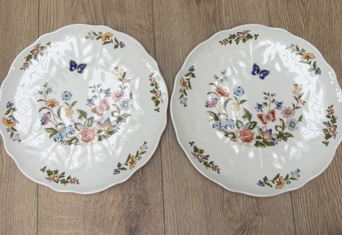 Aynsley cake plates - x2, 26cm