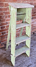 Painted Vintage Green Wooden