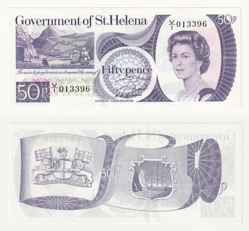Saint helena 50p - helena, banknote,