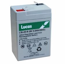 Johnlite SL0096 Spotlight Lucas 6V 4AH replacement sealed lead acid VRLA Battery