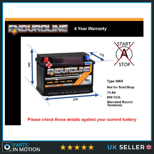 Car battery 096r enduroline - battery,