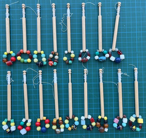 Lace making bobbins - 17,