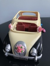 Sylvanian Families Wedding Car With Pink Flower Accessories