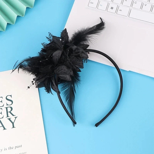 Large wedding fascinator - large,