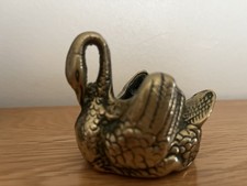Vintage Brass Swan Ornament
