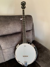 Pyle 5 String Banjo Remo Head, Banjos Beginner Kit, 39" Full Size, Close Back