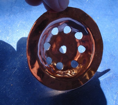 Moroccan copper hand - copper, wash