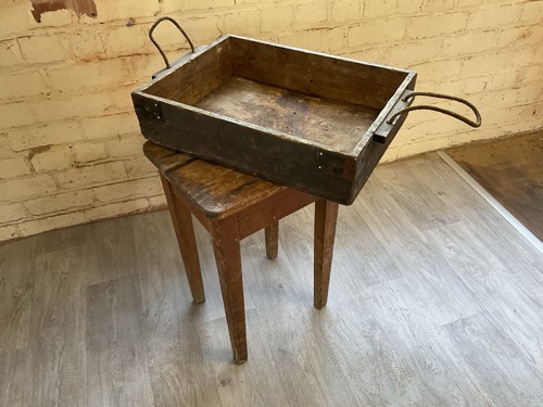 Vintage wooden ammo box no - wooden,