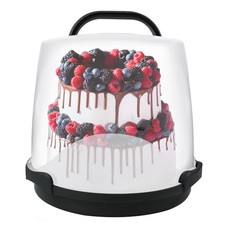 3-Tier Cake Carrier with Lid and Handle, Cake Containers Cake Holder for Tran...