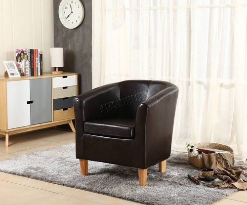 Tub chair faux leather - pu,