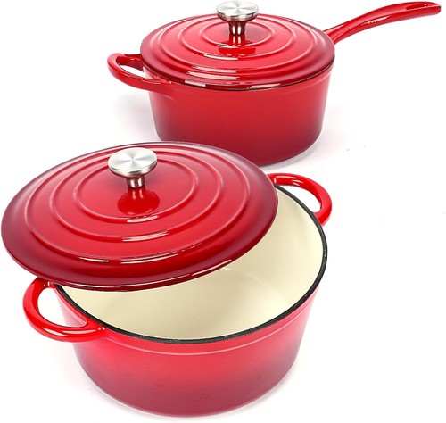 Enameled cast iron cookware - cast,