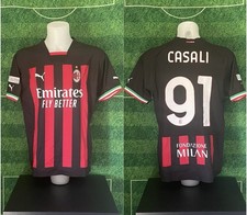 maglia A.C. MILAN calcio MATCH WORN Adidas 2022 2023 CASALI Youth League