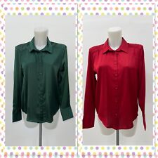Ladies New Ex TU Satin Shirt 2 Colours Size   8 10 12 14 16 18 20 22
