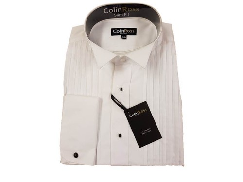Slimmer fit white pleats - ,