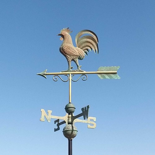 Large verdigris bantam - , rooster