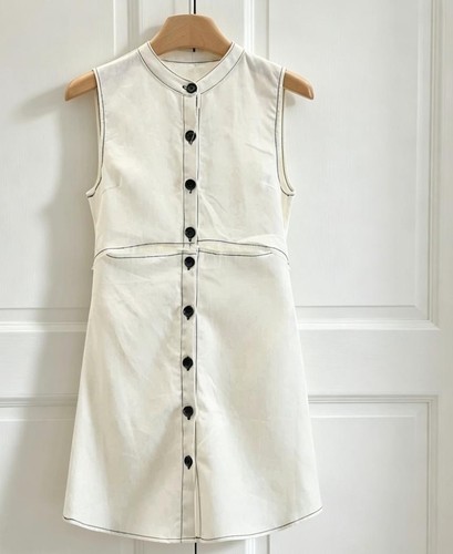 Cos white cotton linen - white,