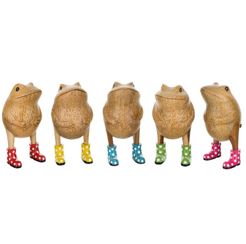 Dcuk wooden frog spotty - frog,