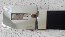 Gucci G Mens Black Leather Belt