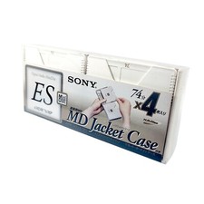 Sony ES Jacket Case 4x 74 Minute Blank Recordable MiniDiscs - New Rare MD 4 Pack