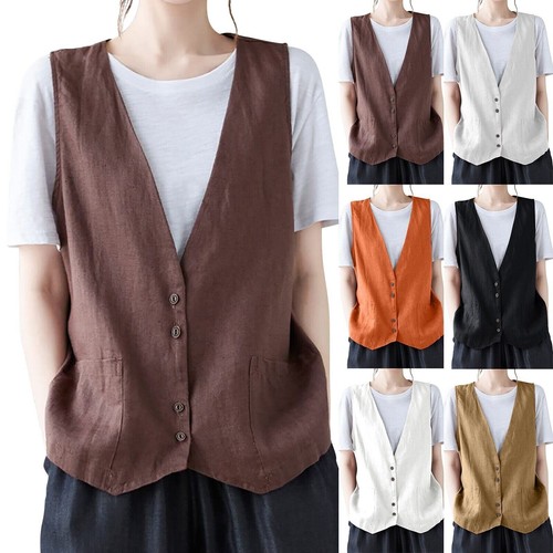 Ladies waistcoat casual tank - ,