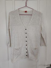 Oatmeal Button Up Cardigan Size 10 Falmer Heritage