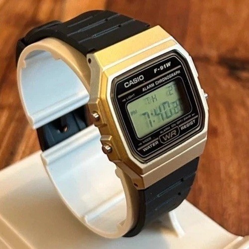 Casio 91wm 9ajh black - casio, gold