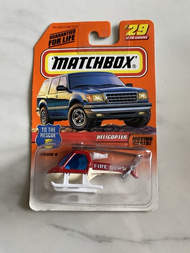 Matchbox helicopter fire - fire, dept