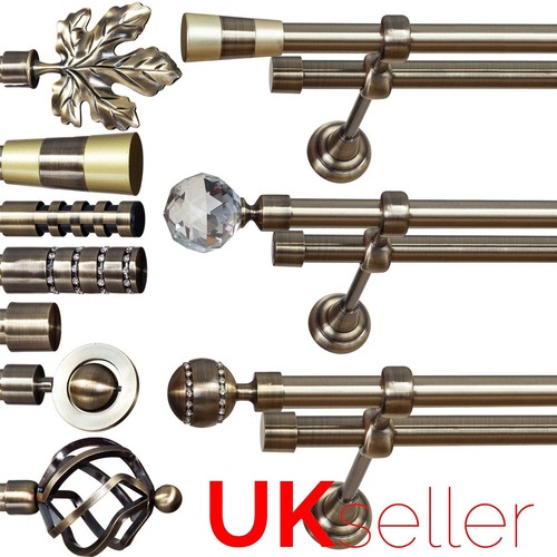 Double curtain pole bracket - pole,