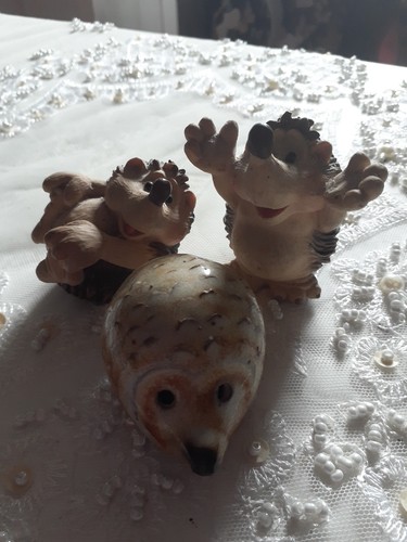Three hedgehog ornaments 2 - ornaments,
