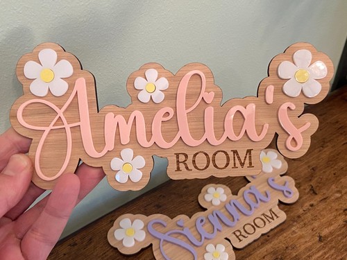 Personalised bedroom sign - sign, with