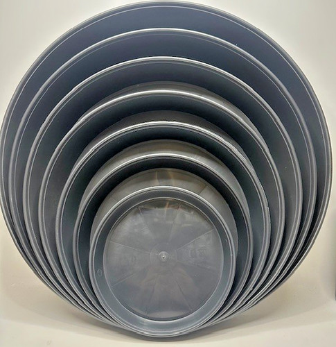 Round plant pot - round, saucers
