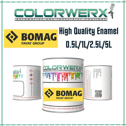 Bomag yellow roller - paint, –