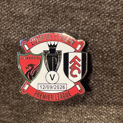 Liverpool fulham match pin - liverpool, vs