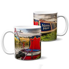 Personalised Canal Barge Mug