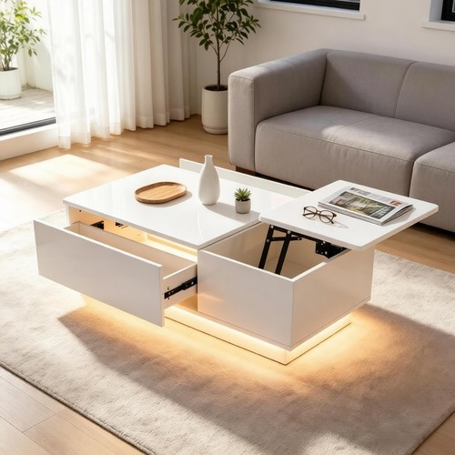 Led lift top - table, with