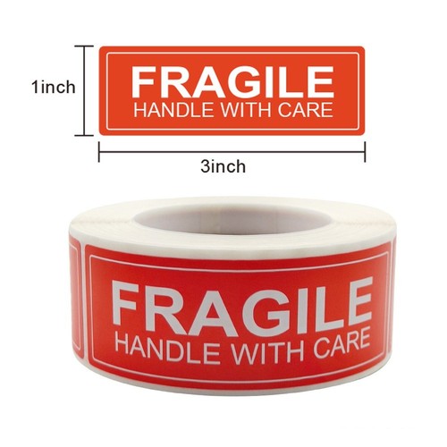 Fragile stickers 1x3 inch - stickers,