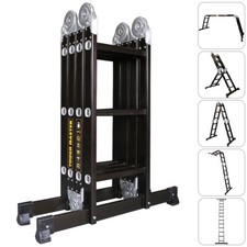 Tough Master 6 in 1 Multi Purpose Folding Aluminium Heavy Duty Ladder