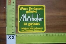 Old sticker travel winter sports ski resort Austria Maishofen Pinzgau