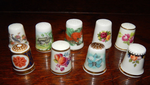 Porcelain thimbles crown - x,