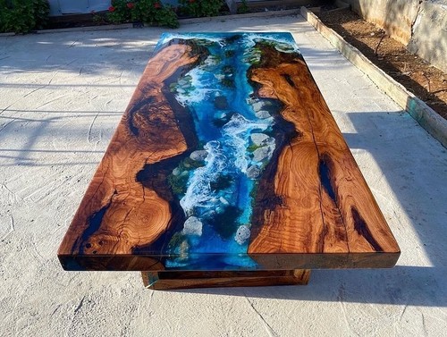 Handmade ocean epoxy river - ocean,
