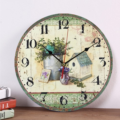 Large vintage clock round - large,
