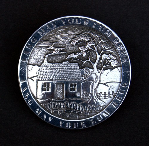 Pewter scarf ring bothy - pewter,