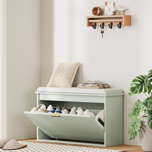 Shoe bench with padded - shoe,