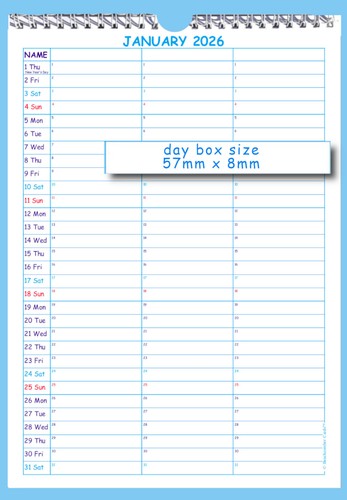 Family calendar 2026 - 3,