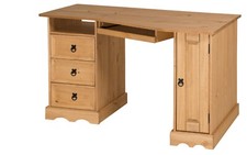 Corona Solid Pine Bedroom Furniture Bed Bedside Chest Drawers Wardrobes Desk