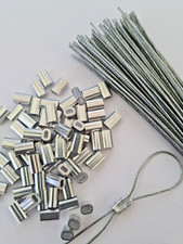 50 x Aluminium Tamper Proof Security Seals & Wire Electric Water Meter Fuse Box